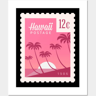 Hawaii Post Stamp Posters and Art